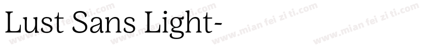 Lust Sans Light字体转换